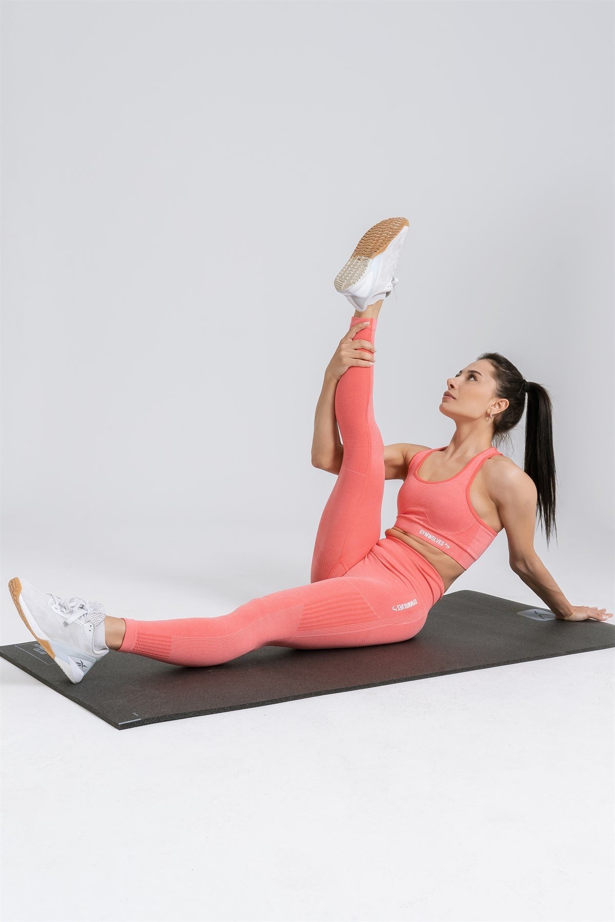 Gymwolves Dikişsiz Spor Tayt | Seamles Leggings | Turuncu | Enerji Serisi |