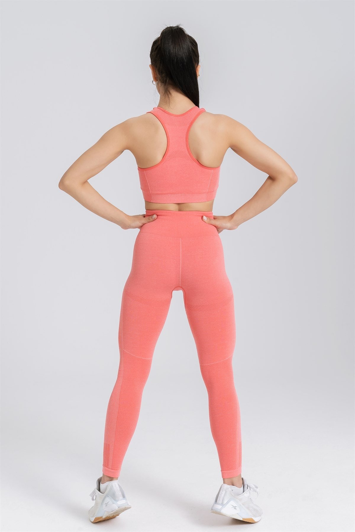 Gymwolves Dikişsiz Spor Tayt | Seamles Leggings | Turuncu | Enerji Serisi |