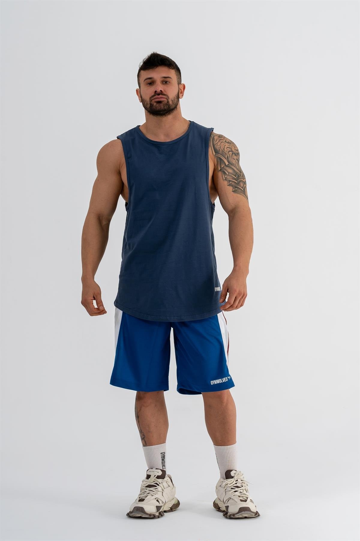 Gymwolves Erkek Basketbol Şort |  Saks |  Spor Şort |