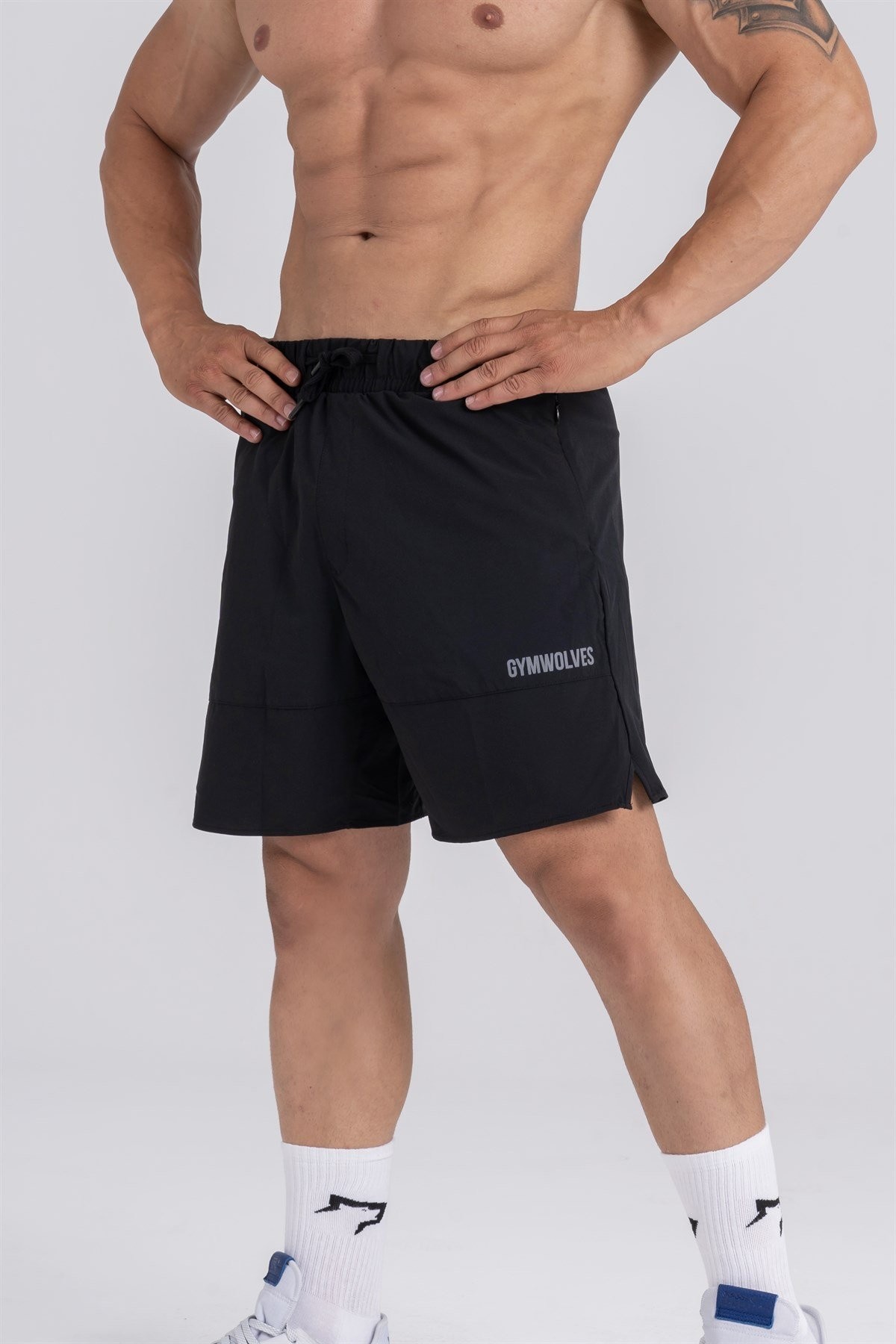 Gymwolves Erkek Spor Şort | Siyah | Energy Serisi