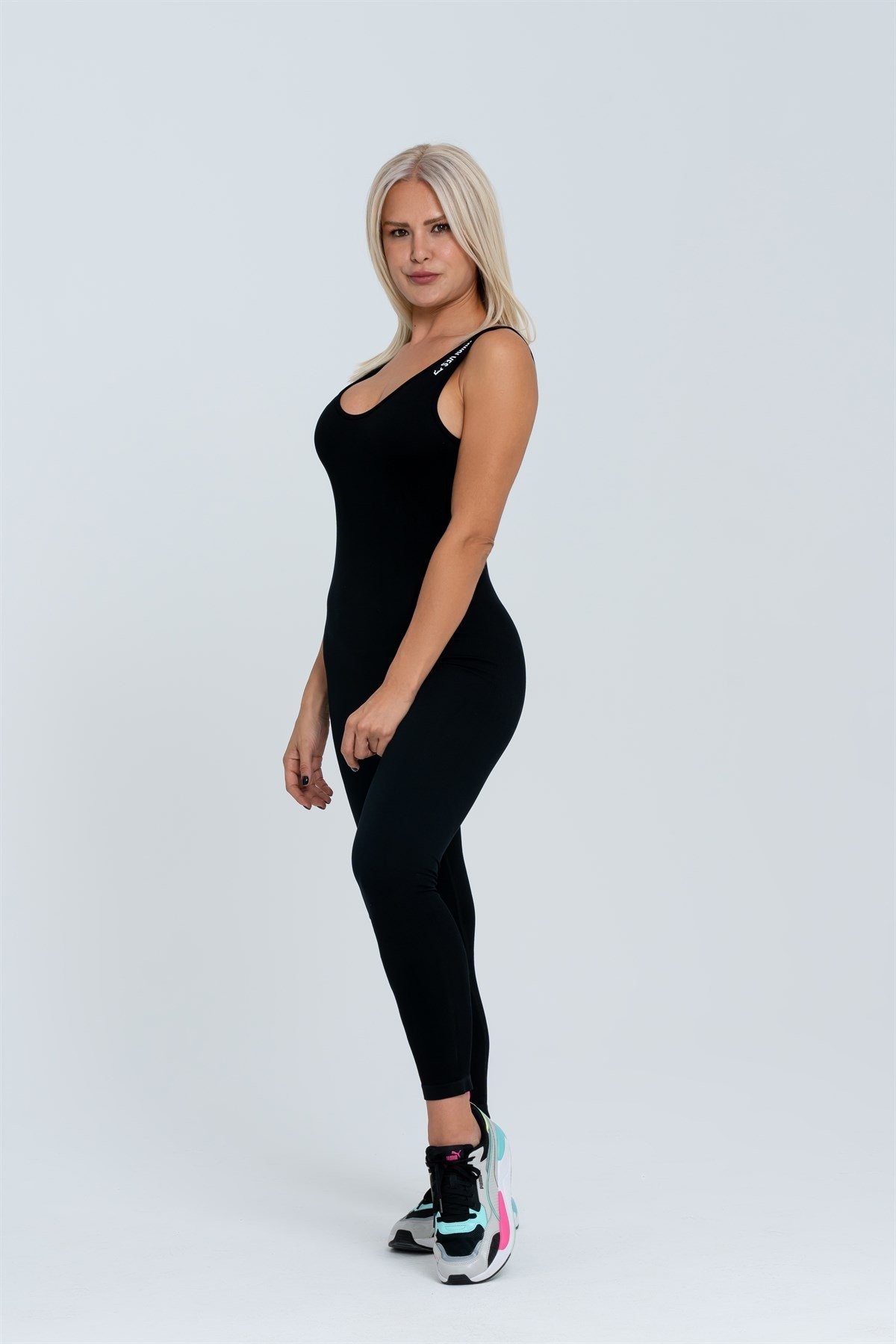 Gymwolves Kadın Seamless Tulum | Siyah | Spor Tulum |