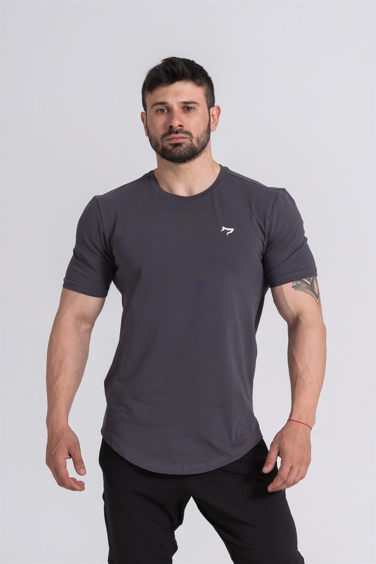 Gymwolves  Erkek Spor T-Shirt  | Füme | Workout Tanktop |