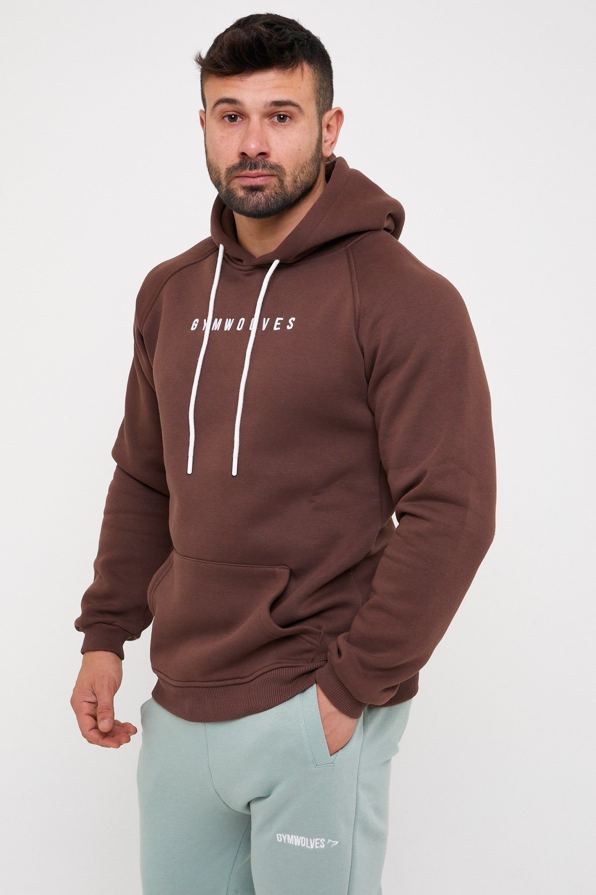 Gymwolves Erkek Kapüşonlu Sweatshirt | Hoodies |