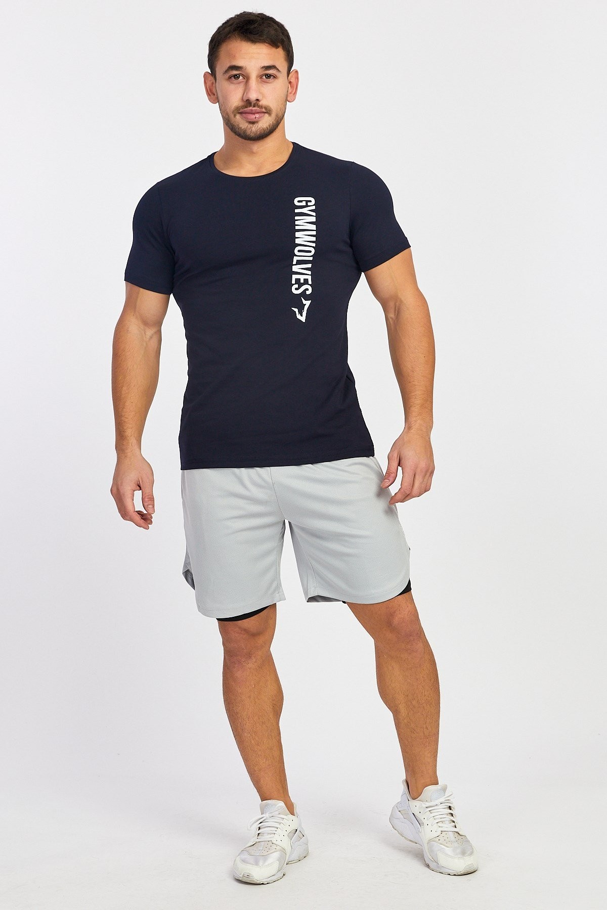Gymwolves Spor Erkek T-Shirt | Lacivert | Erkek T-shirt | Workout Tanktop |