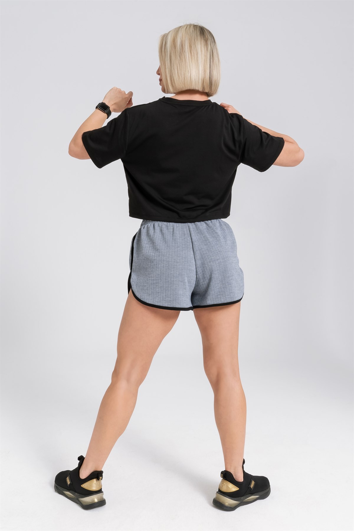 Gymwolves Kadın Spor Şort | Açık Mavi | Runner Serisi | Woman Sports Sorts