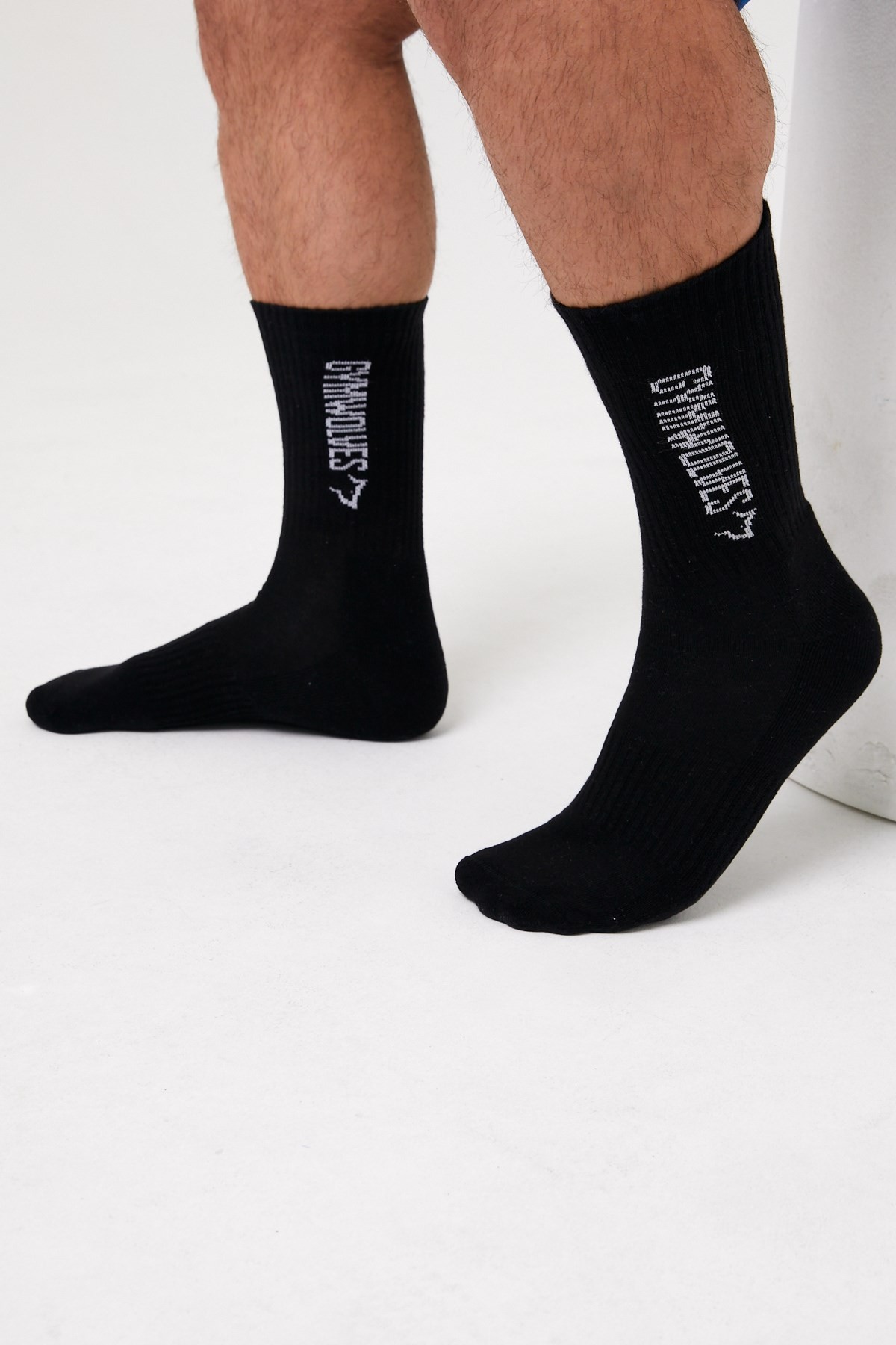 Gymwolves Atlatik Spor Çorap | 3 Lü Paket | Siyah | Unisex Çorap | Sock |