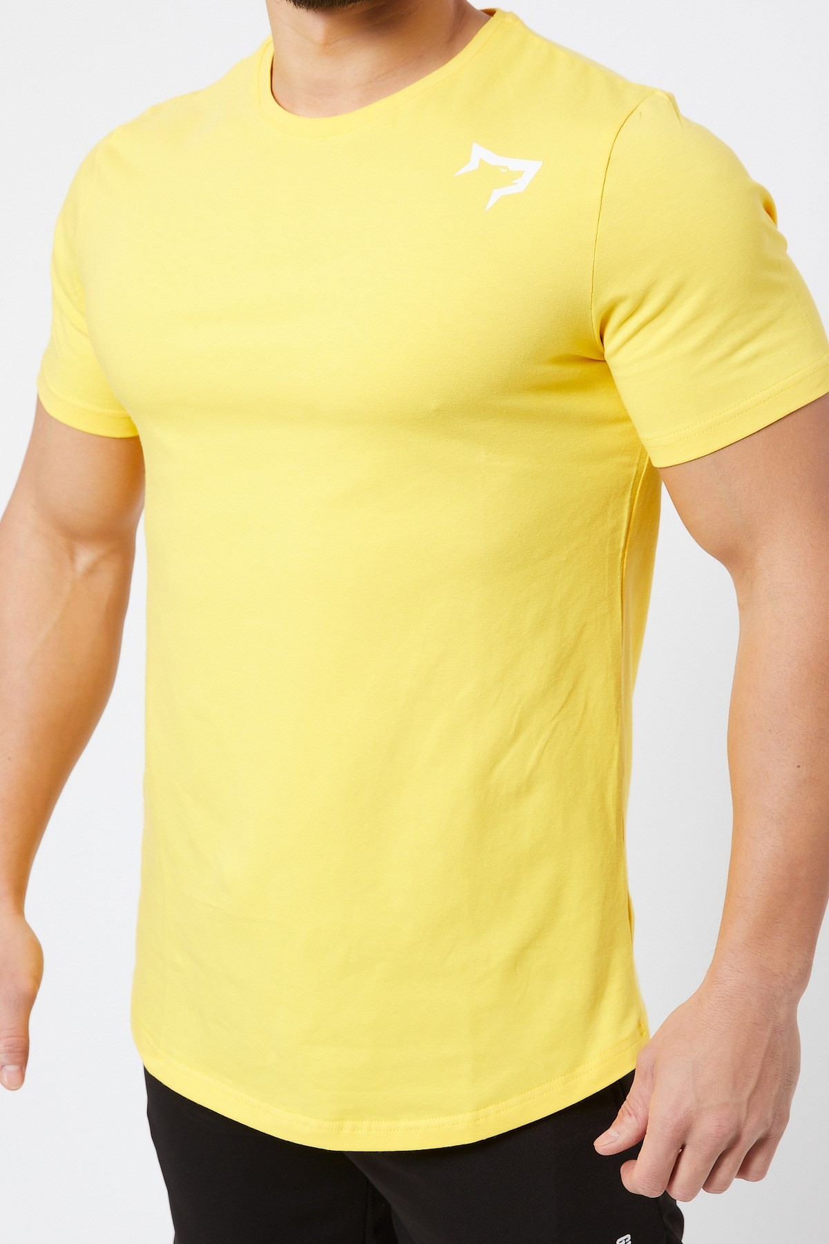 Gymwolves  Erkek Spor T-Shirt  | Sarı | Workout Tanktop |