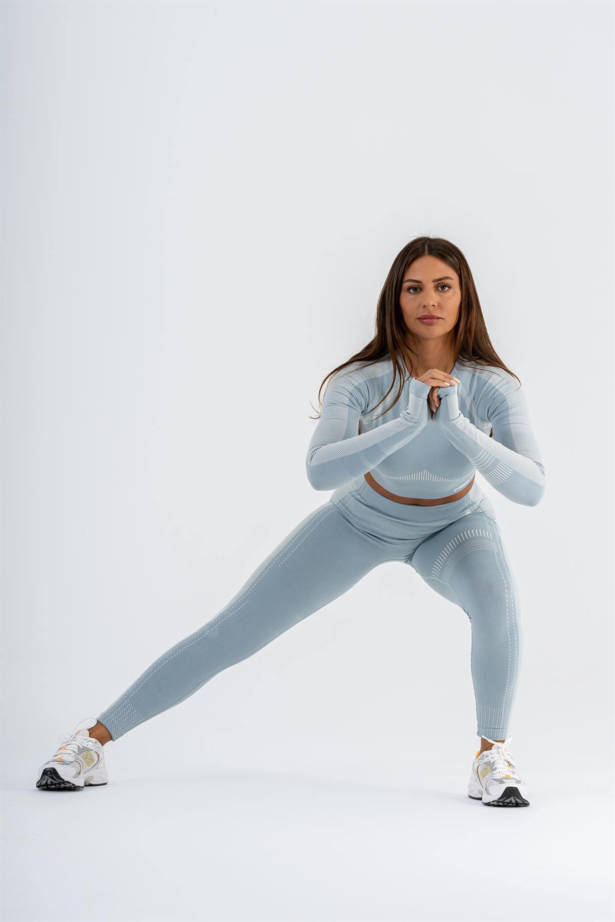 Gymwolves Dikişsiz Spor Tayt | Light Blue | Seamles Leggings |