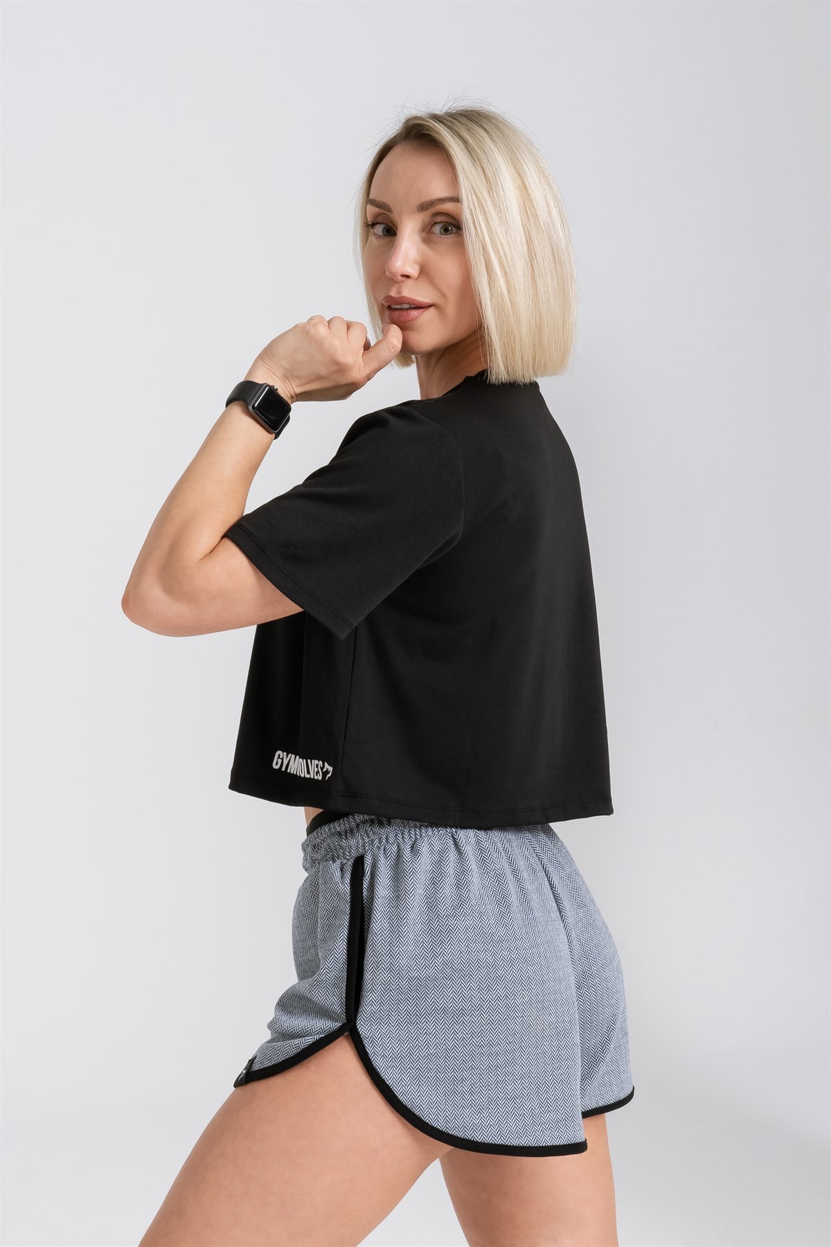 Gymwolves Kadın Spor Şort | Açık Mavi | Runner Serisi | Woman Sports Sorts