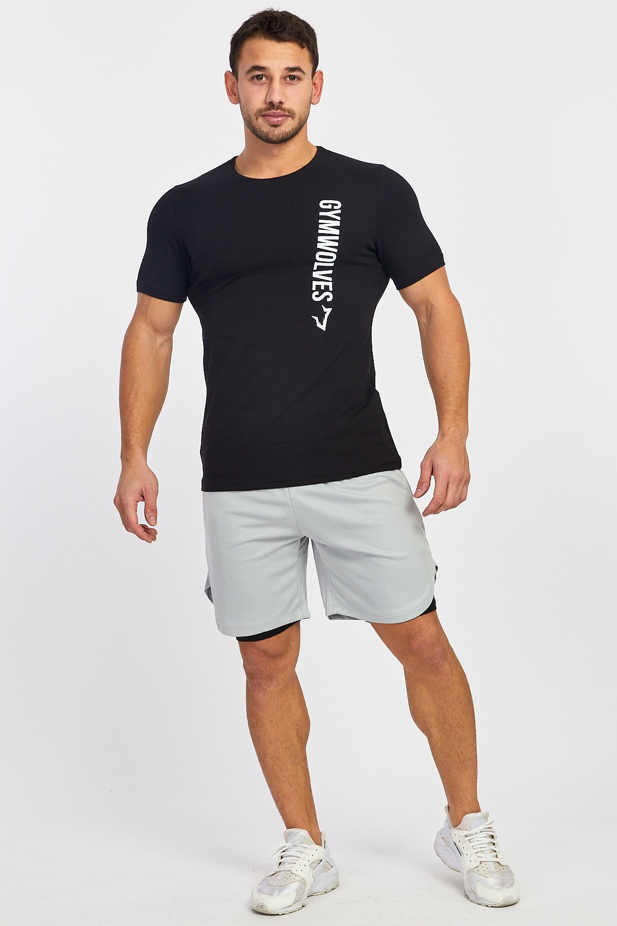Gymwolves Spor Erkek T-Shirt | Siyah | Erkek T-shirt | Workout Tanktop |