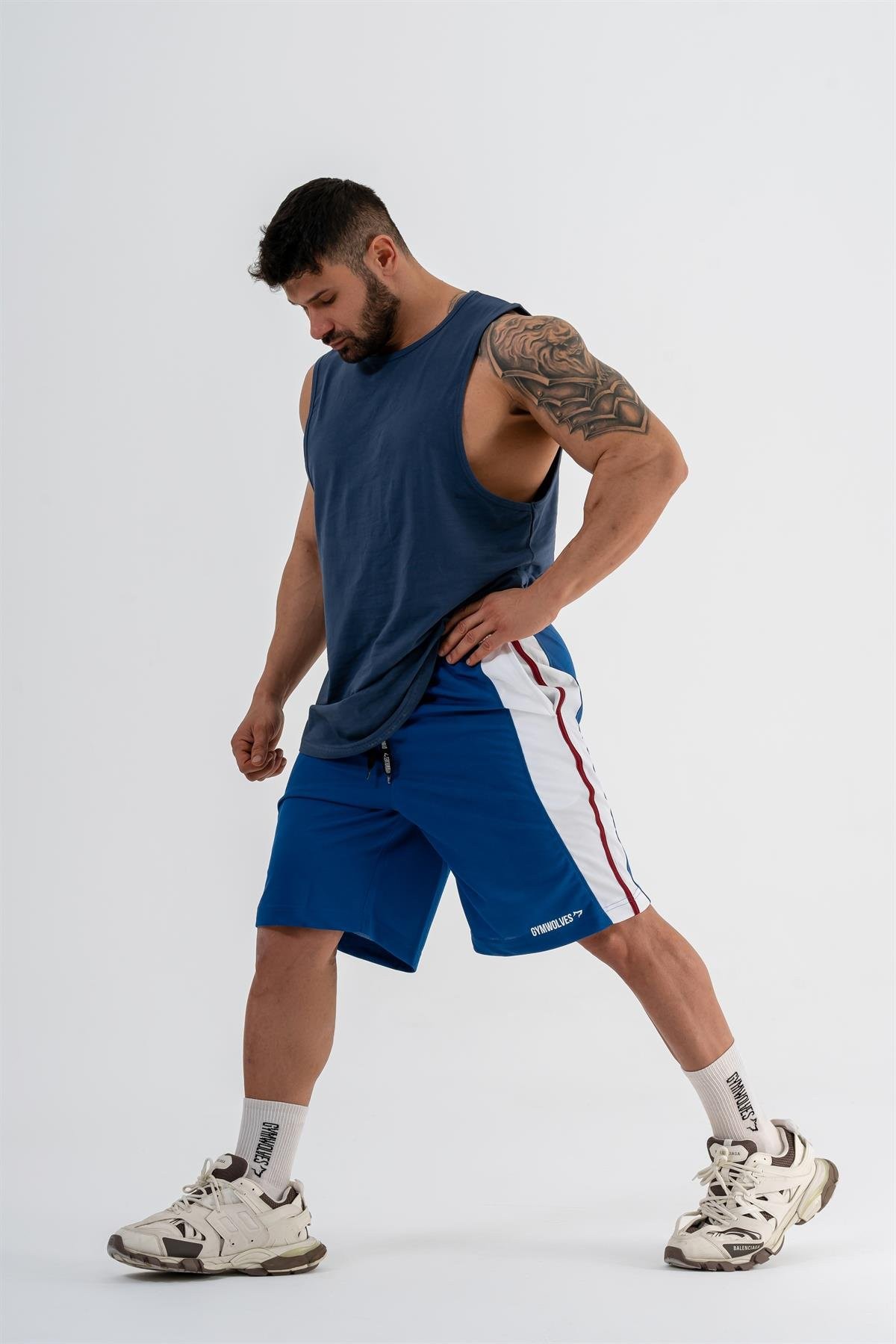 Gymwolves Erkek Basketbol Şort |  Saks |  Spor Şort |