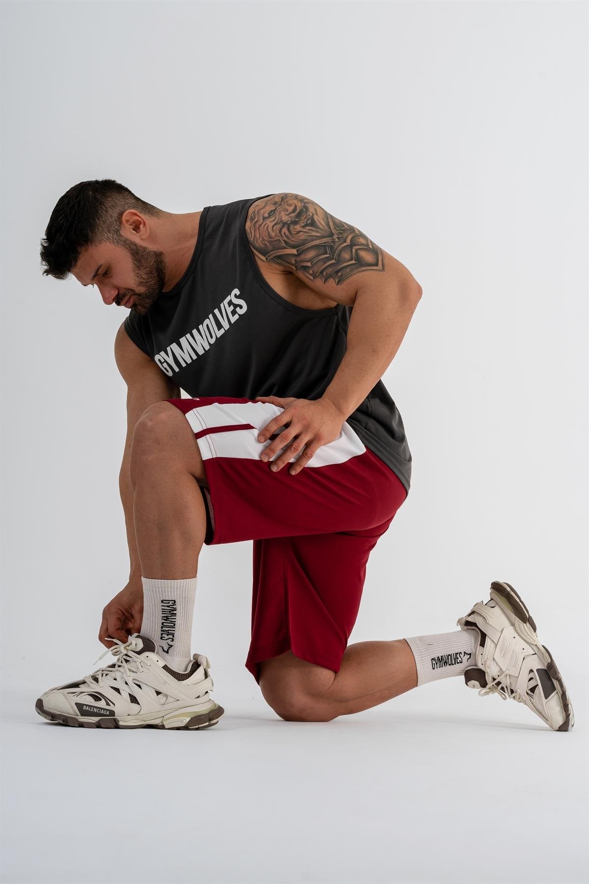 Gymwolves Erkek Basketbol Şort | Siyah | Spor Şort |