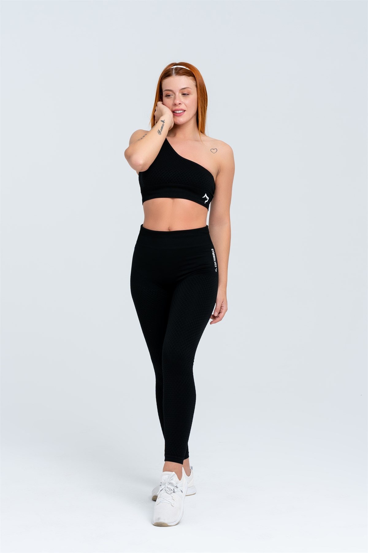 Gymwolves Dikişsiz Spor Tayt | Siyah | Seamles Leggings |