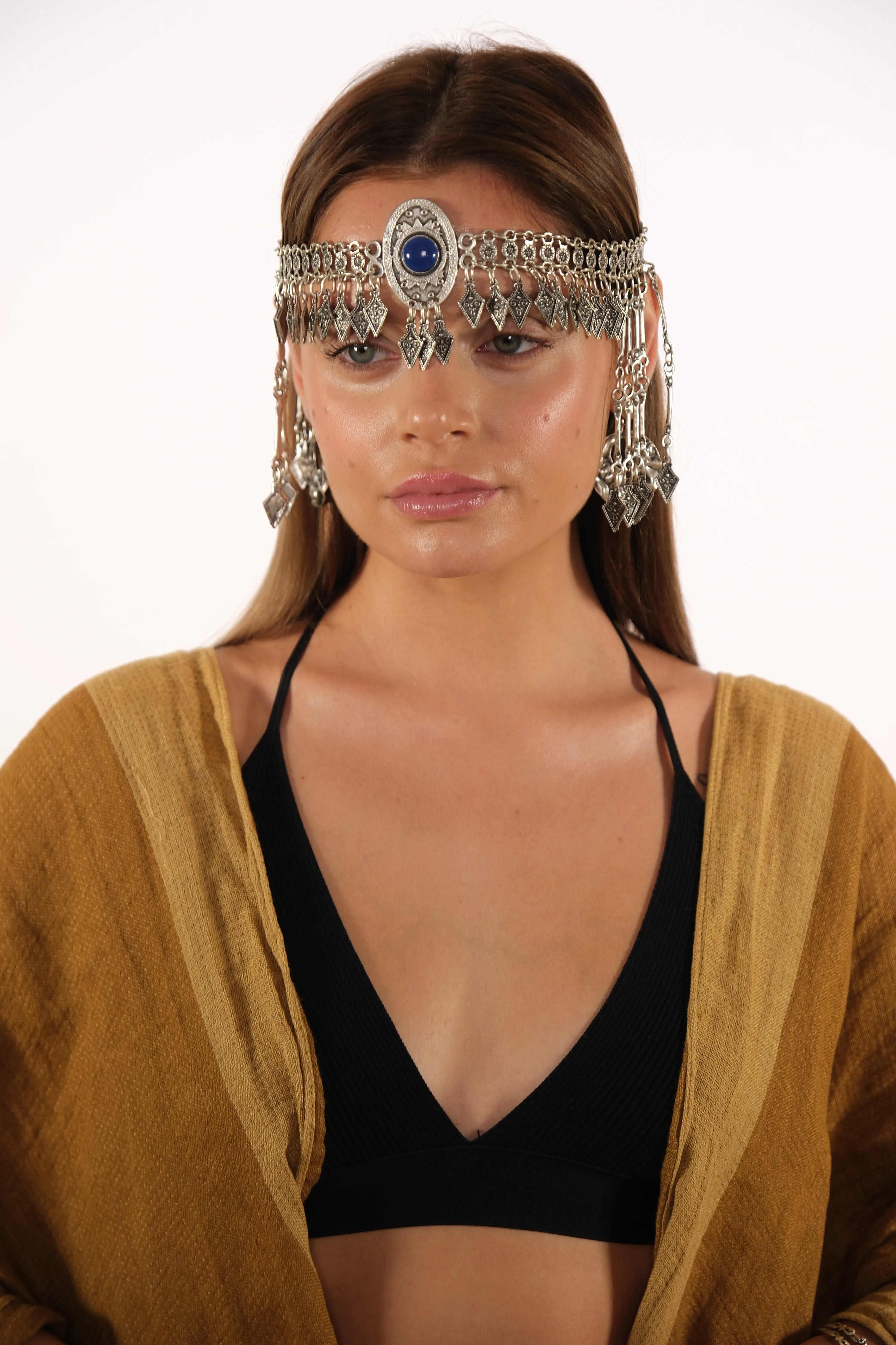 Gümüş kaplama otantik tasarım saç aksesuarı