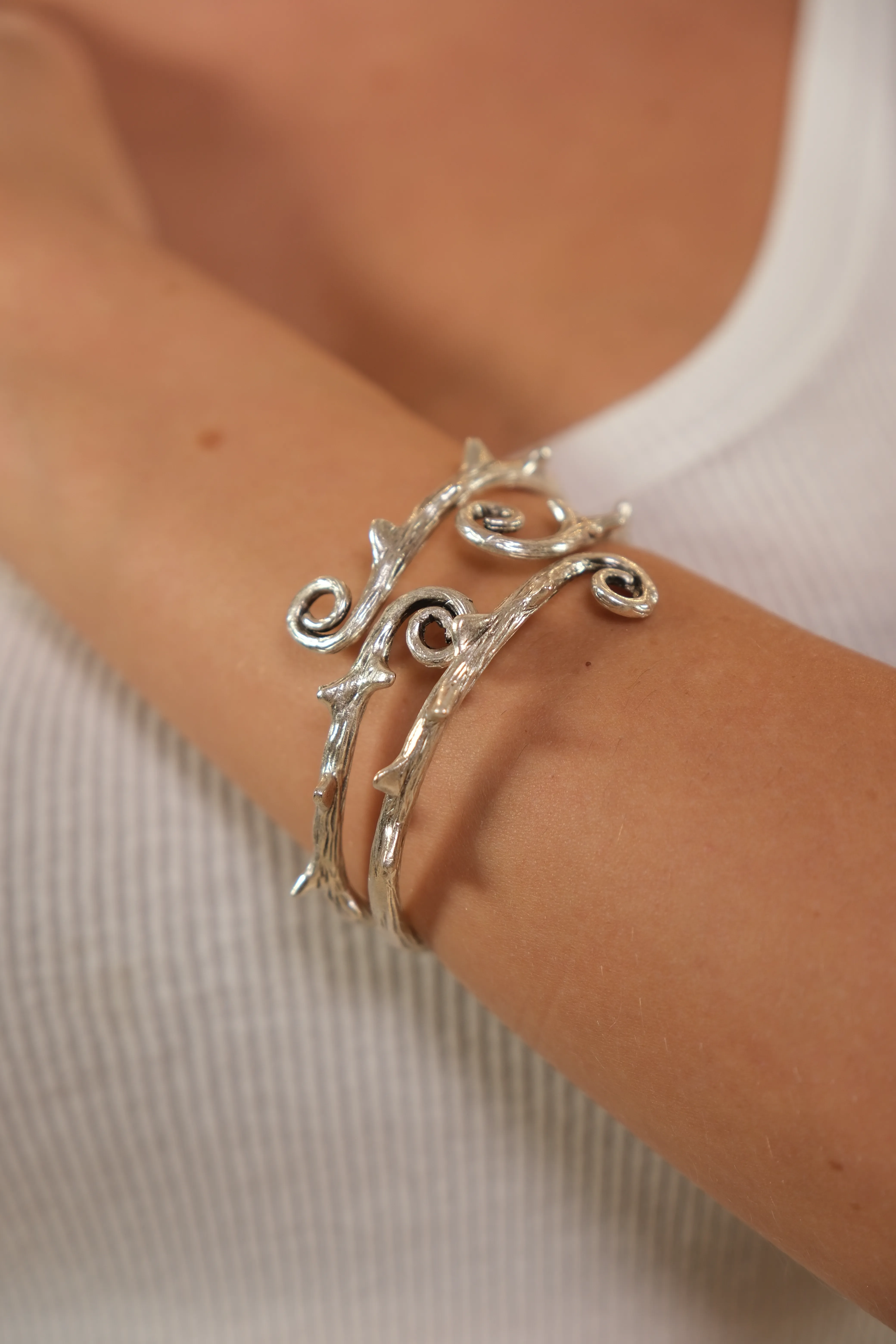 Gümüş kaplama tasarım bilezik