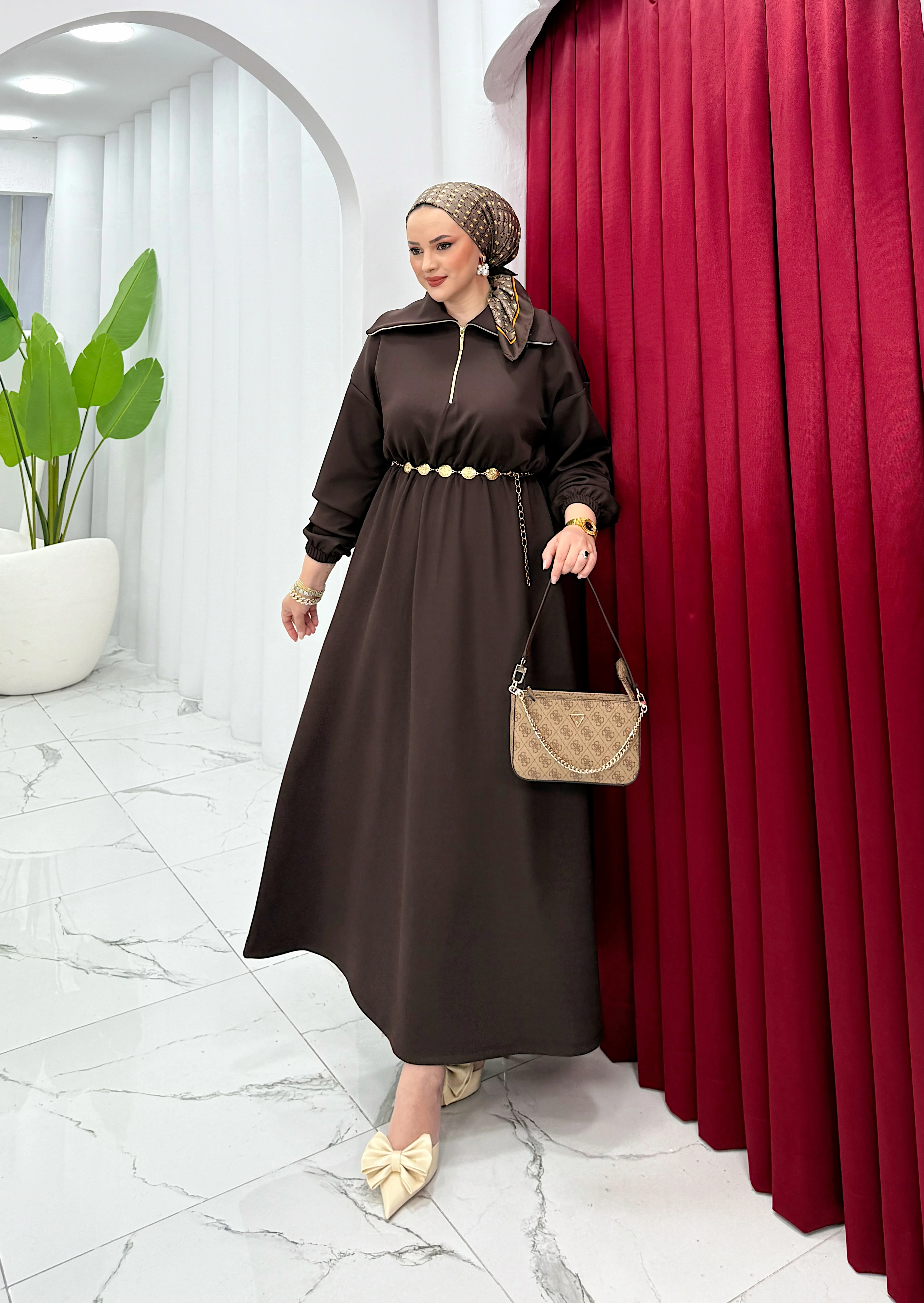 KEMERLİ SCUBA ELBİSE