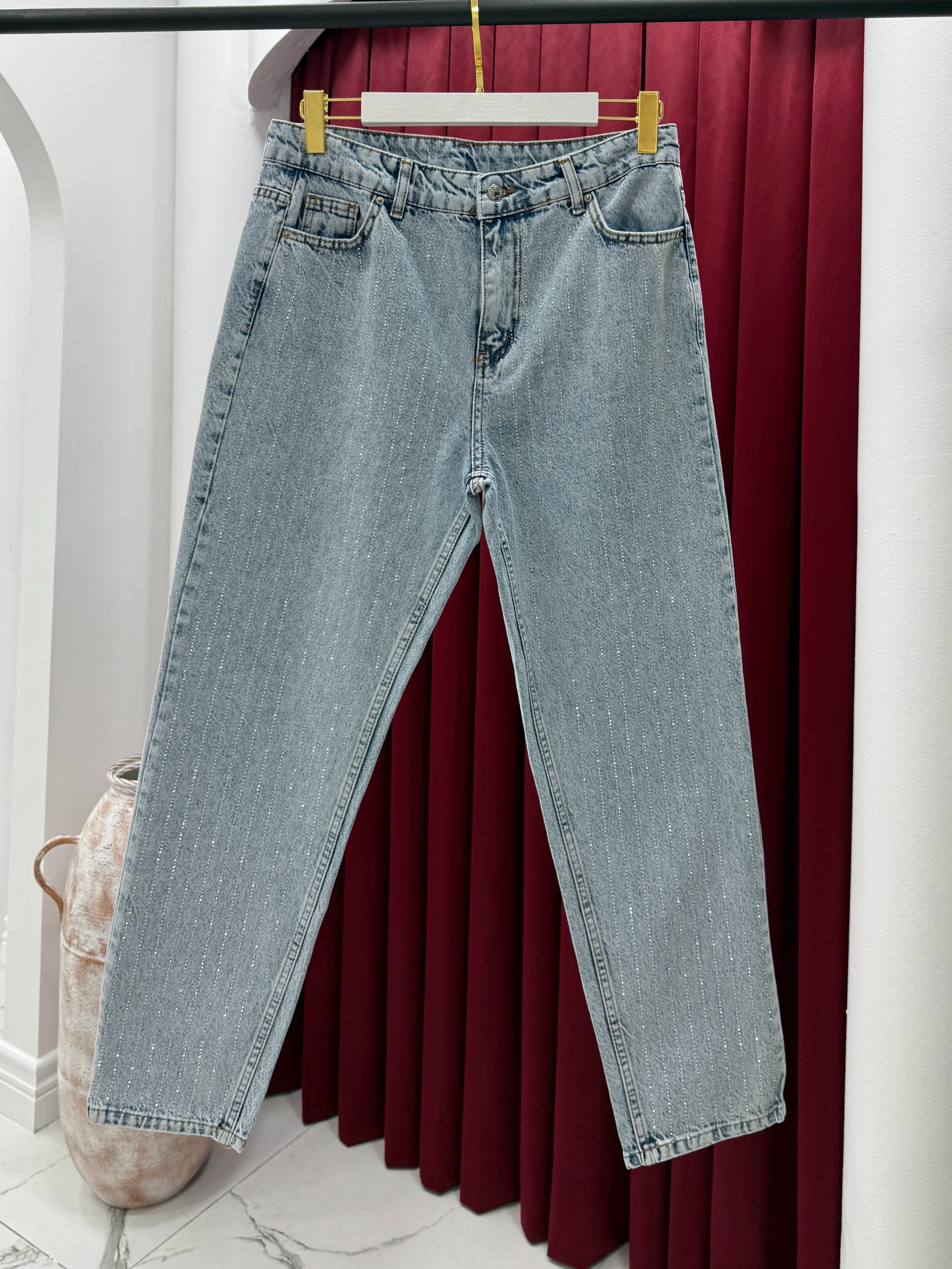 Düz Taşlı Kot 1006