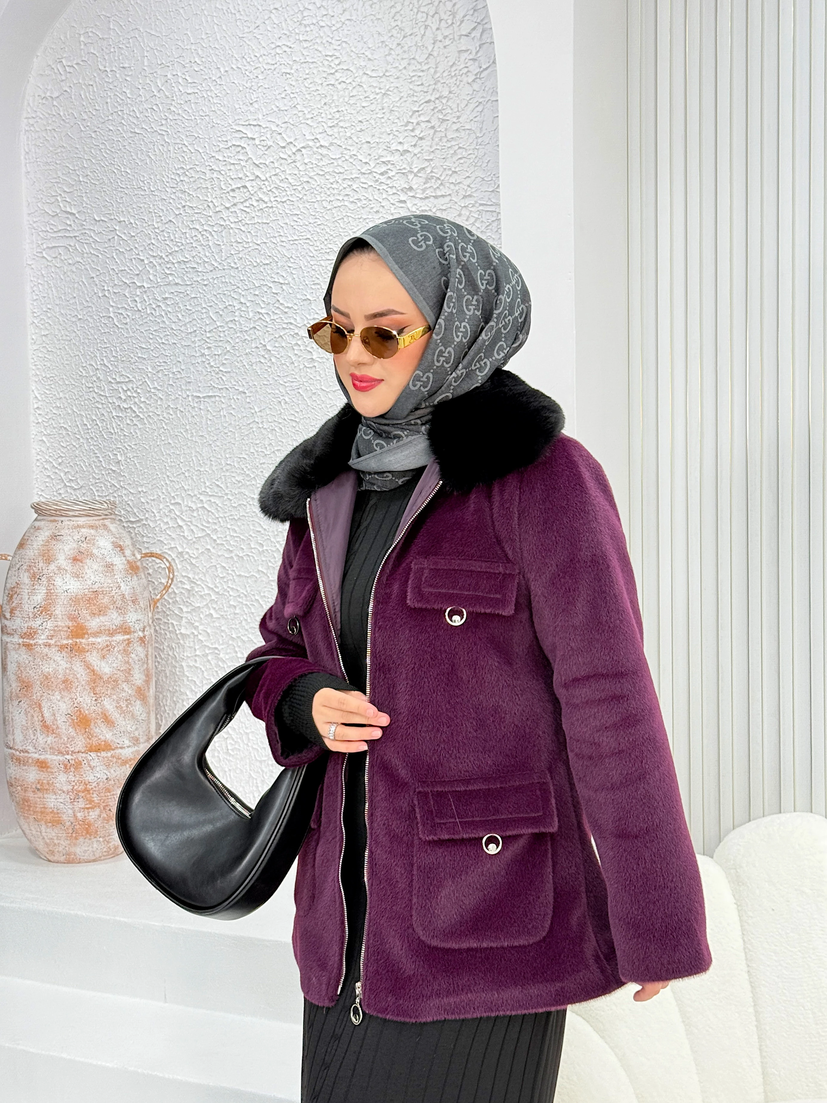 Kürklü Kısa Angora Kaban 1020