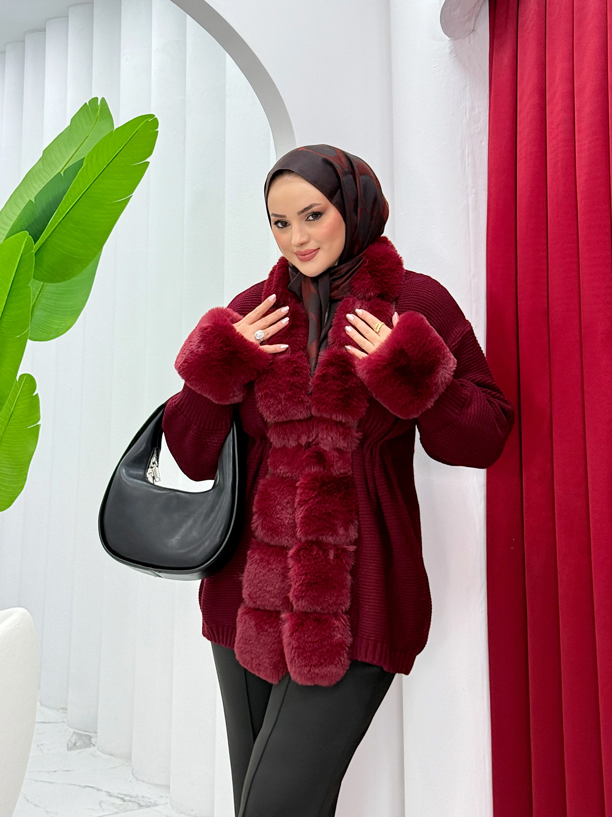 Kürklü Triko Hırka