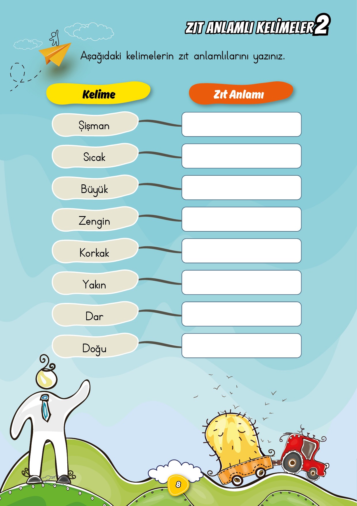 Erbin Hoca ile Zıt Anlamlı Kelimeler 1