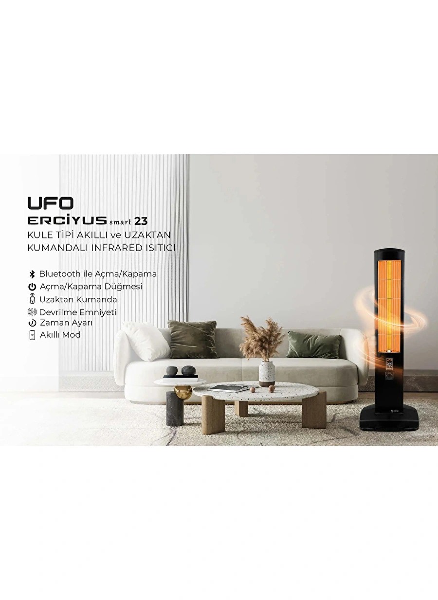 Ufo Erciyus Smart 2300 W Kule Tipi Isıtıcı