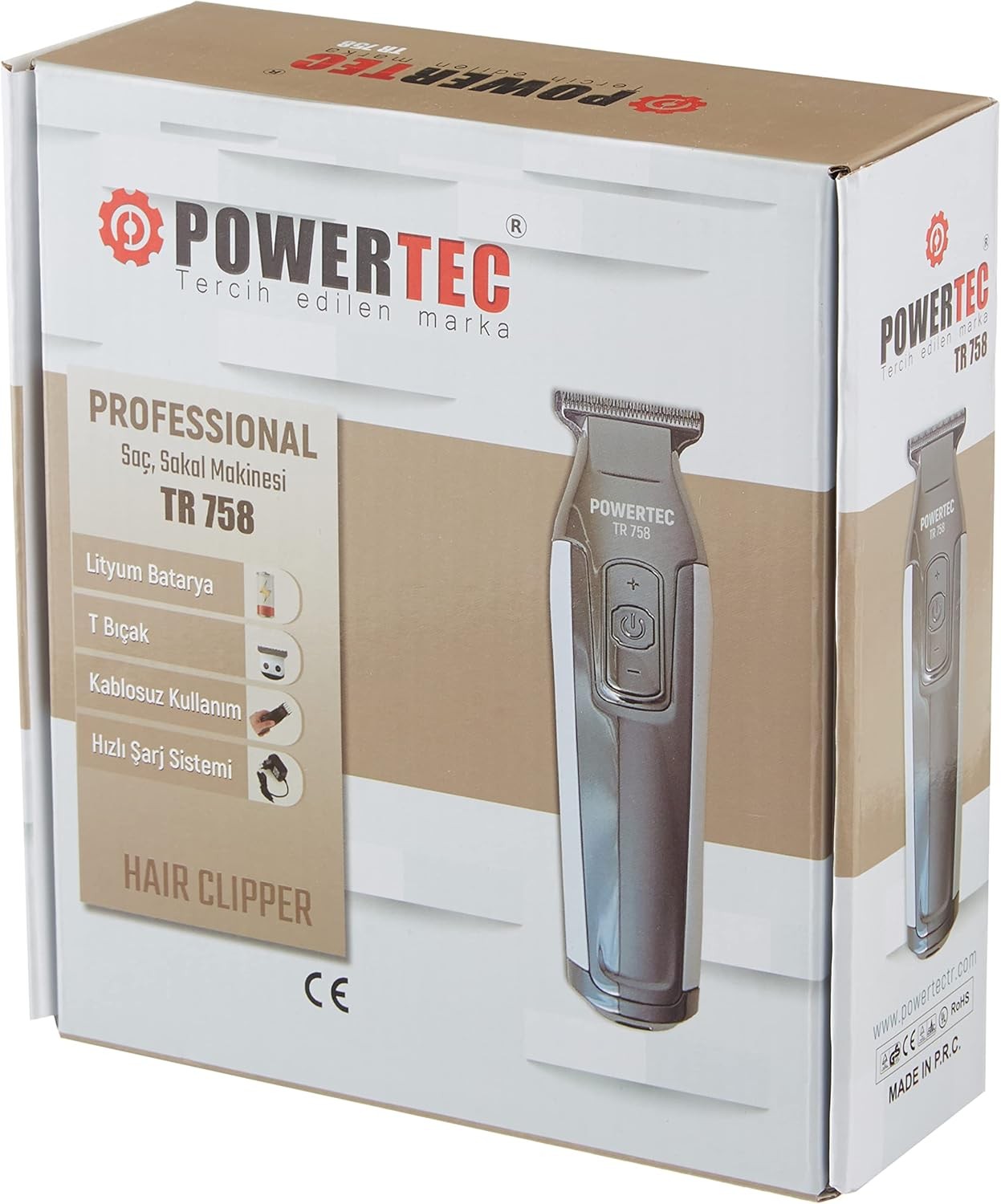 Powertec TR 758 Profesyonel Saç Kesme Makinesi