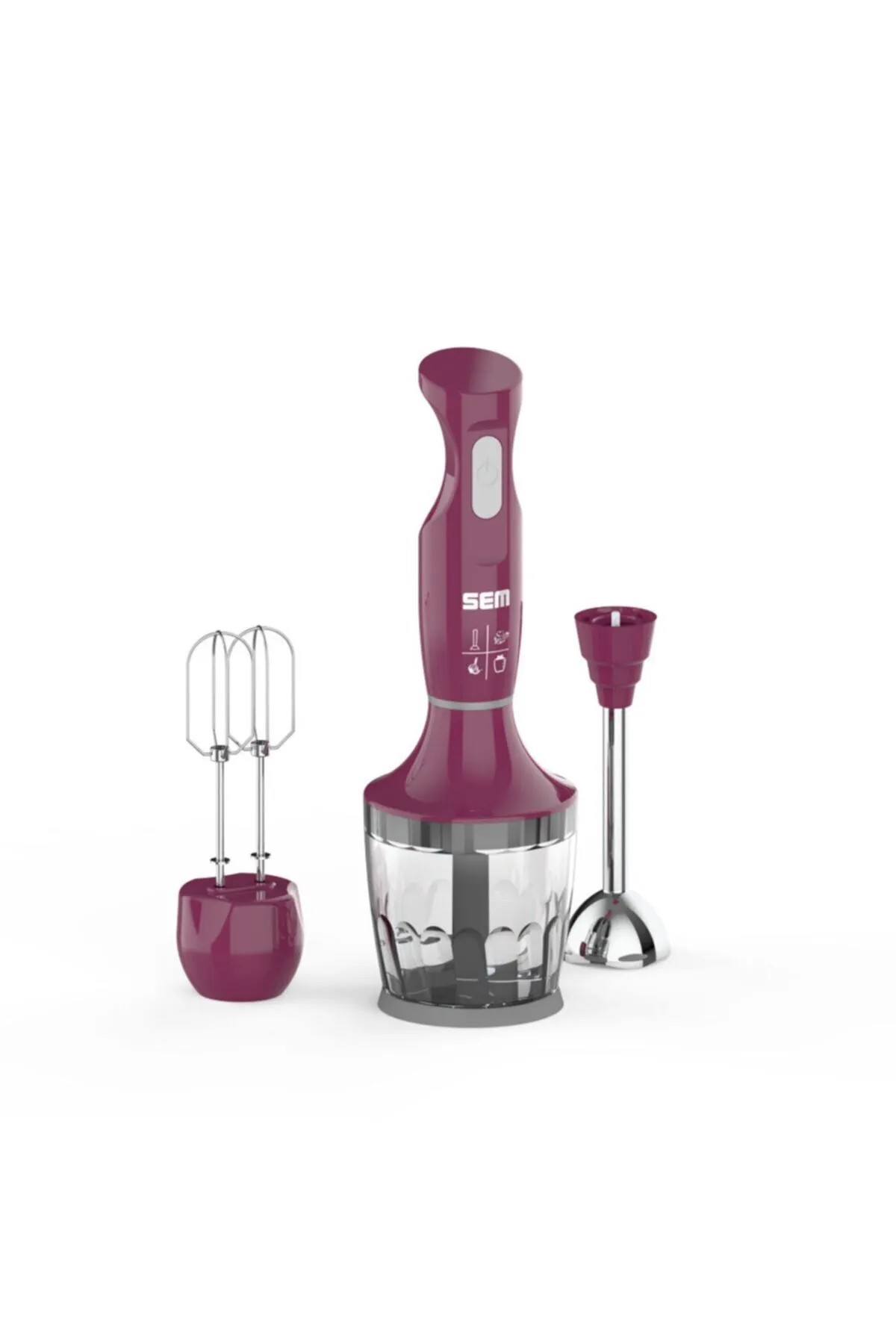 Sem SK 133 Toprak 1500 W Turbolu Blender Seti