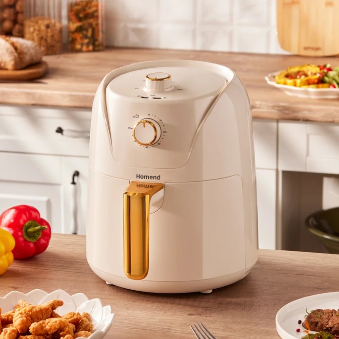 Homend Airfryday 2504H 8 Farklı Programlı, 4,3 Litre Airfryer Krem