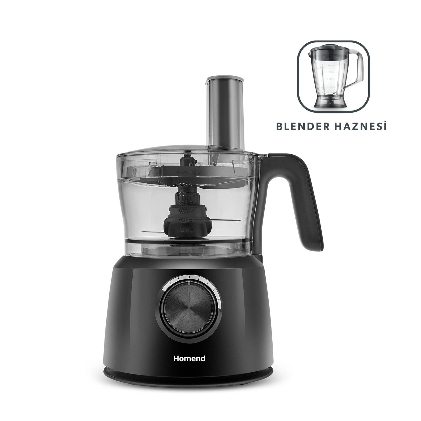 Homend Functionall 2845H Blender Hazneli Mutfak Robotu Siyah