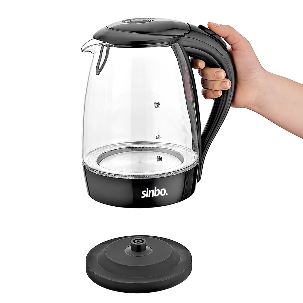 Sinbo SK-7338 2200 W 1.7 lt Cam Kettle Siyah