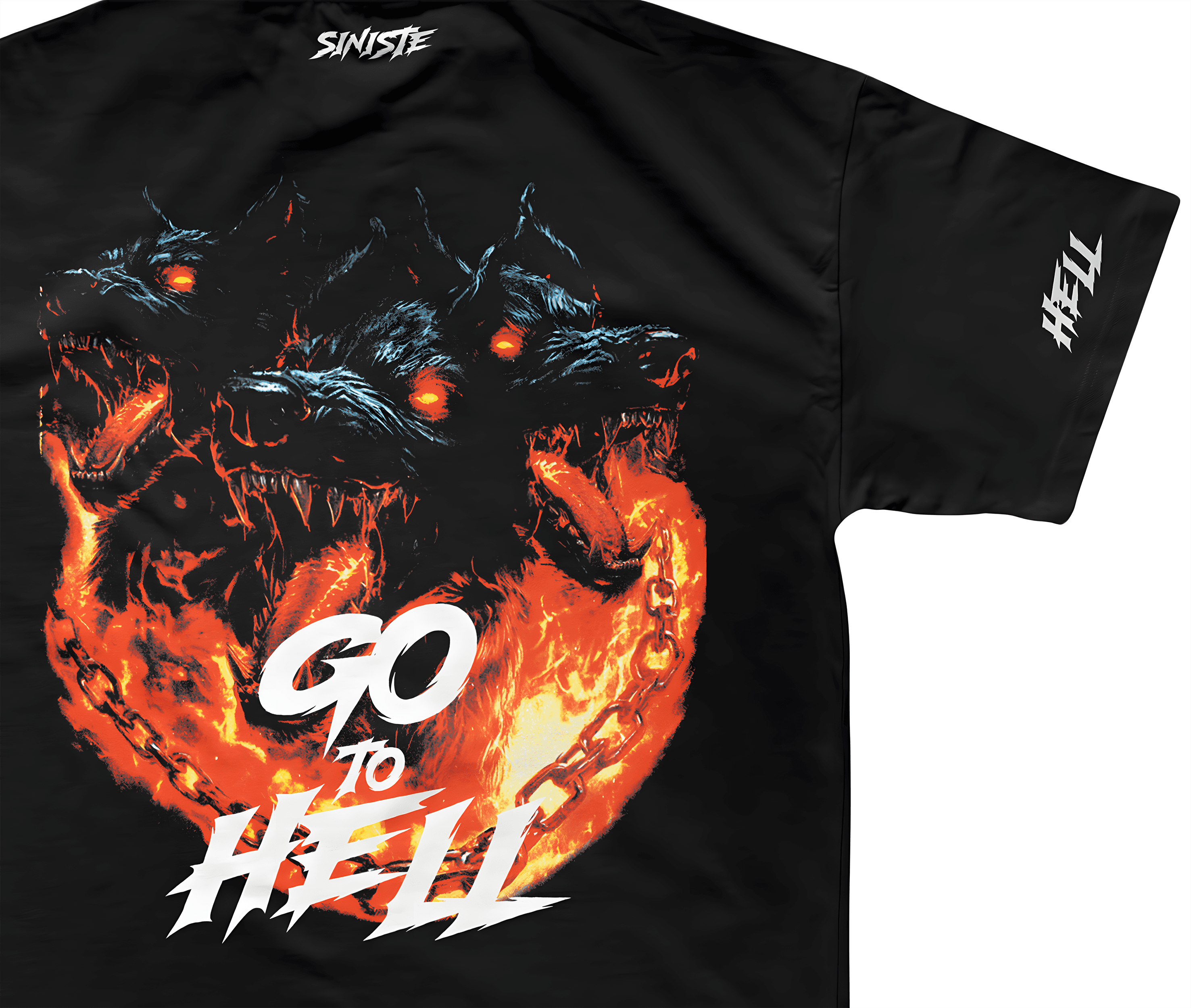 Go To Hell Oversize Tişört