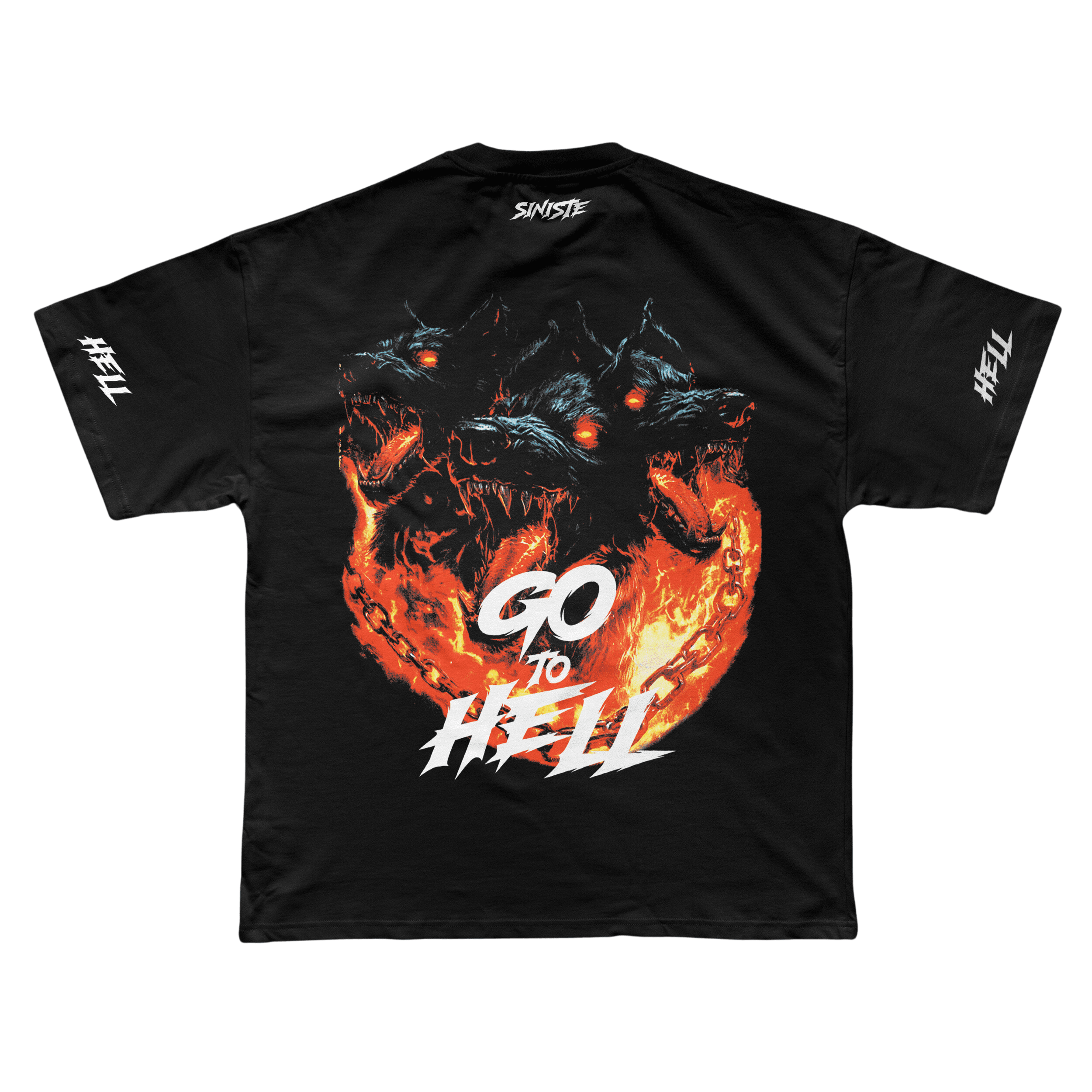 Go To Hell Oversize Tişört