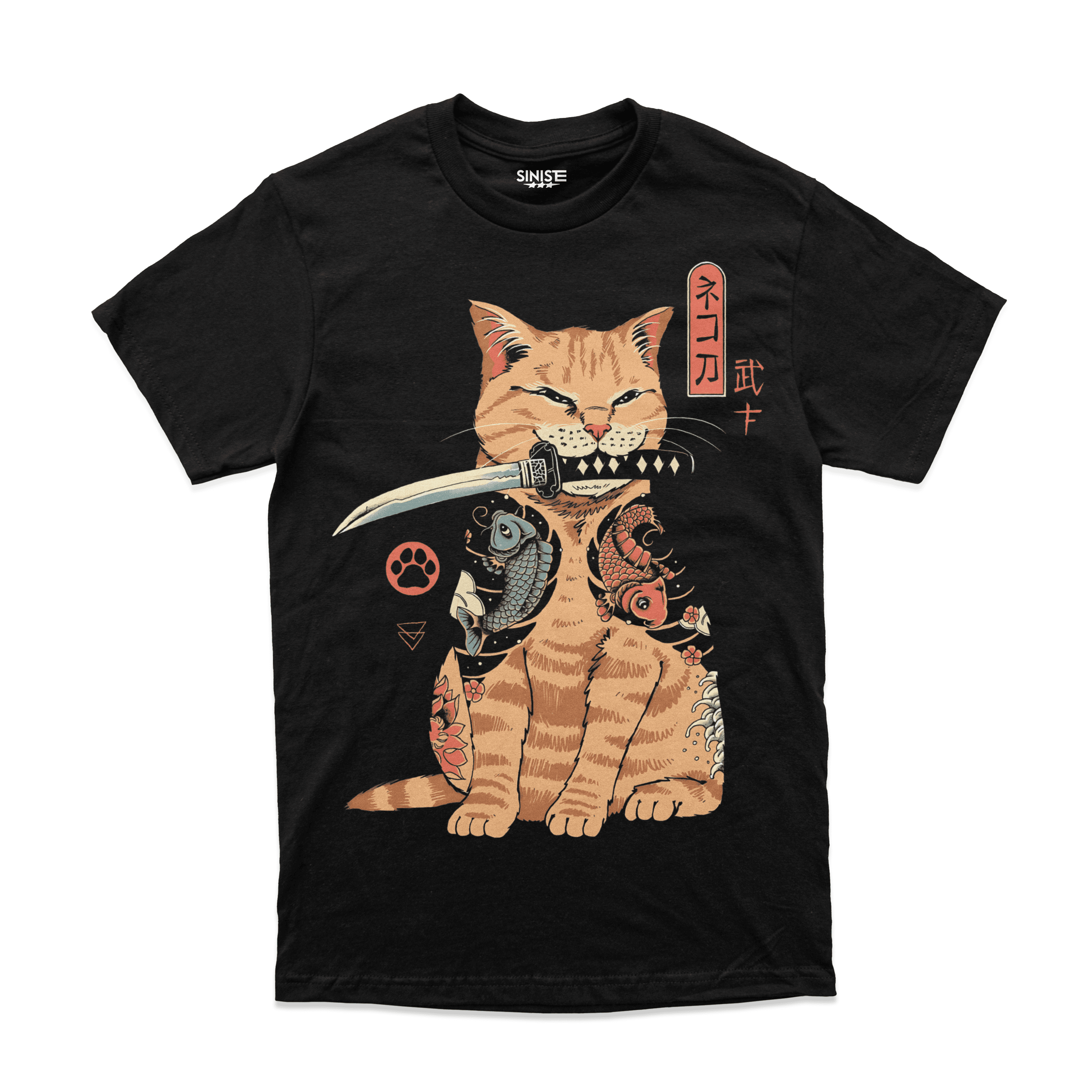 Samurai Cat Regular Tişört