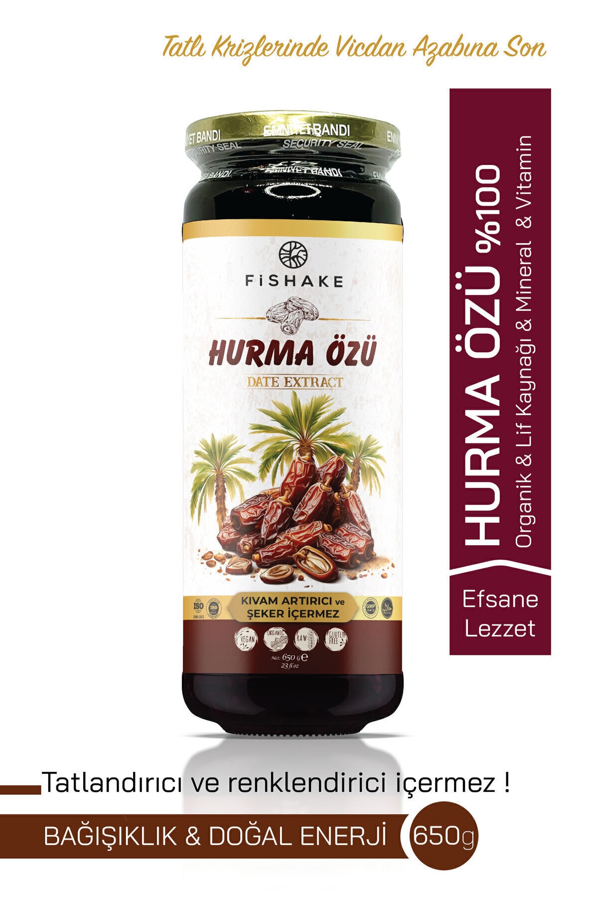 Hurma Özü 650 gr ( %100 Doğal )