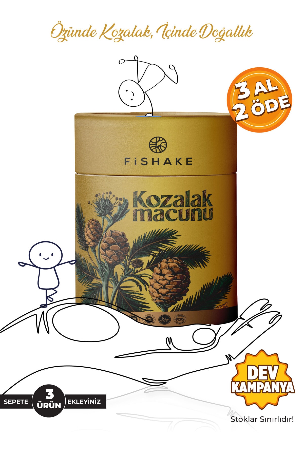 Kozalak Macunu - Çam Kozalağı Macunu Beta Glukan ve Vitamin Katkılı 240 GR