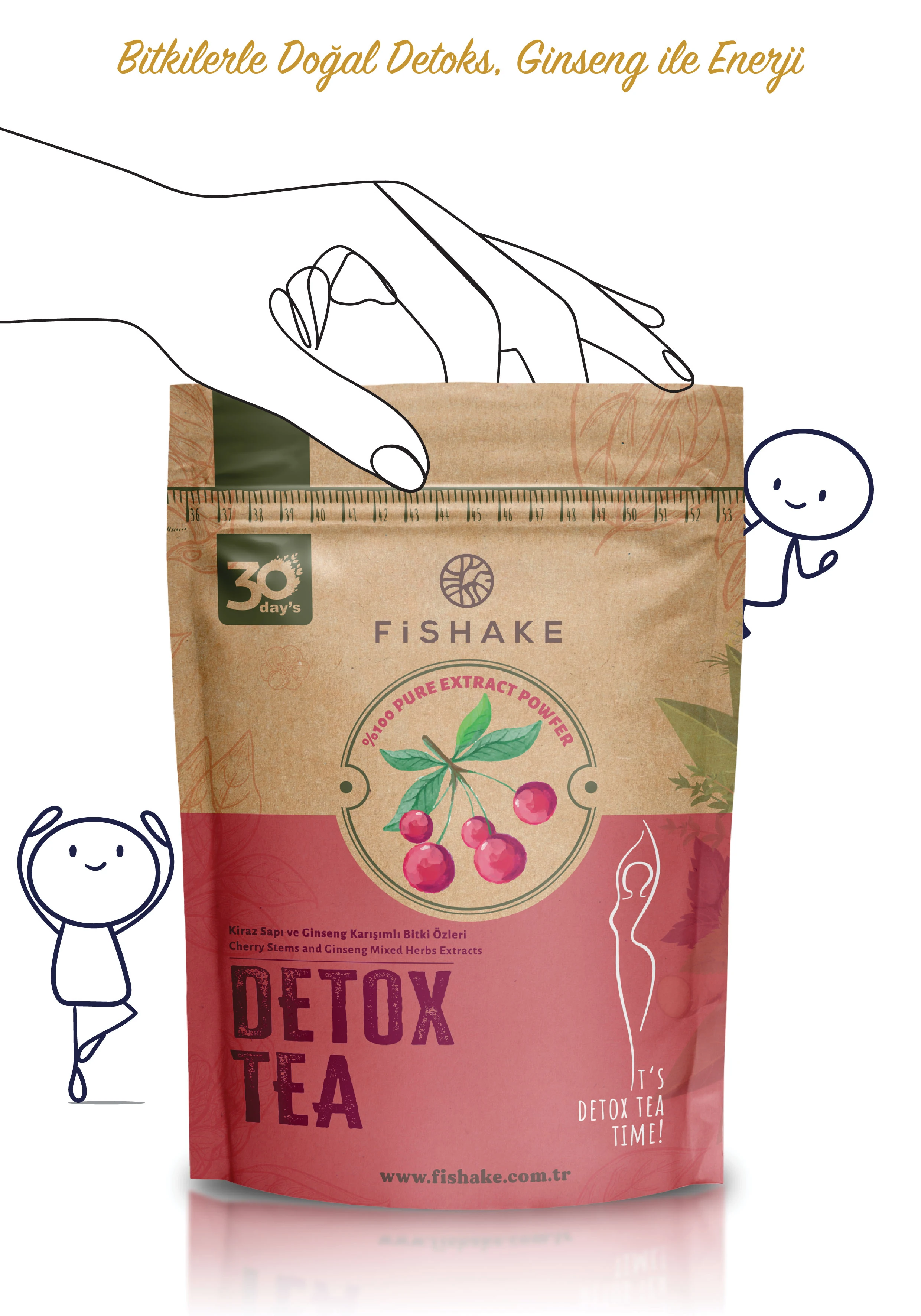 Kiraz Sapı Ve Gınseng Karışımlı Detox Tea Form Diyet Çay (30 GÜN)