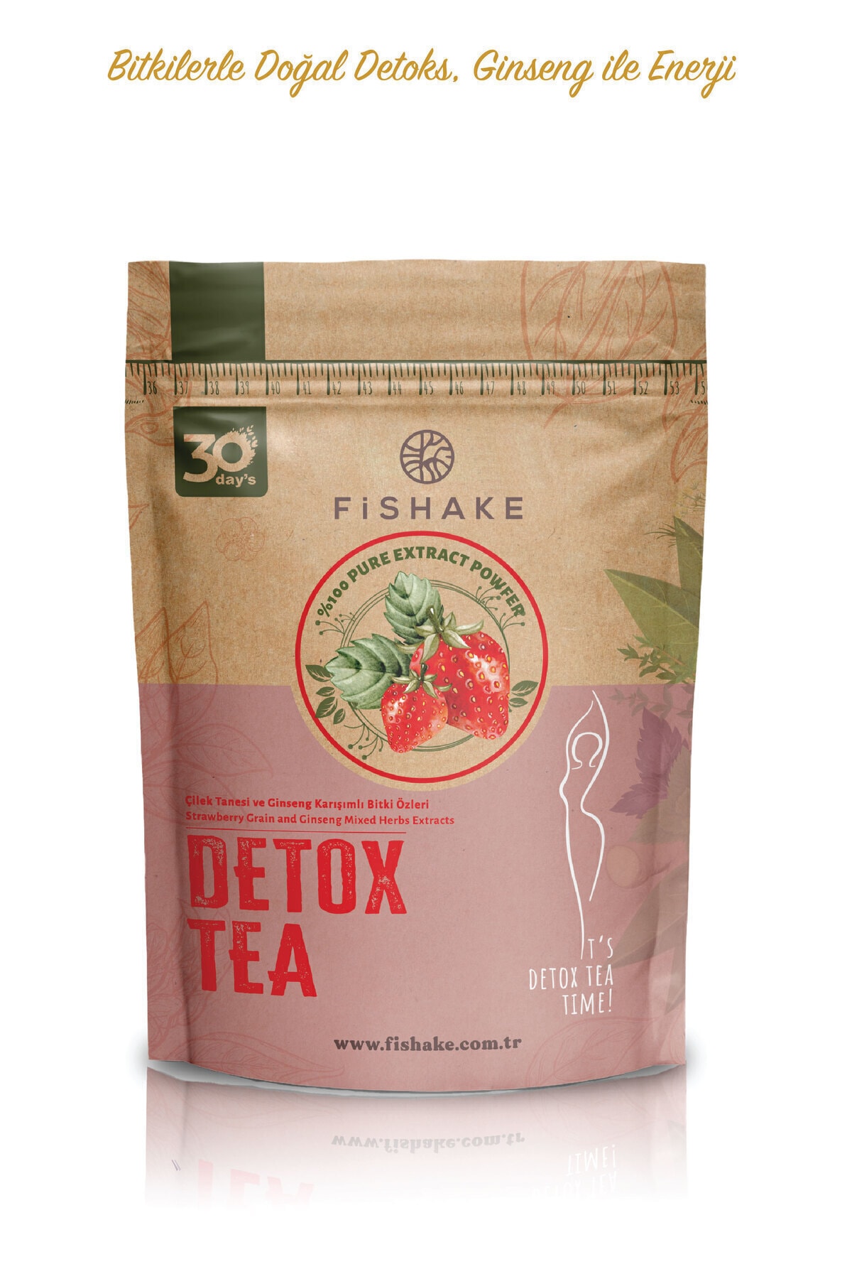 Çilek Ve Gınseng Karışımlı Detox Tea Form Diyet Çay (30 GÜN)