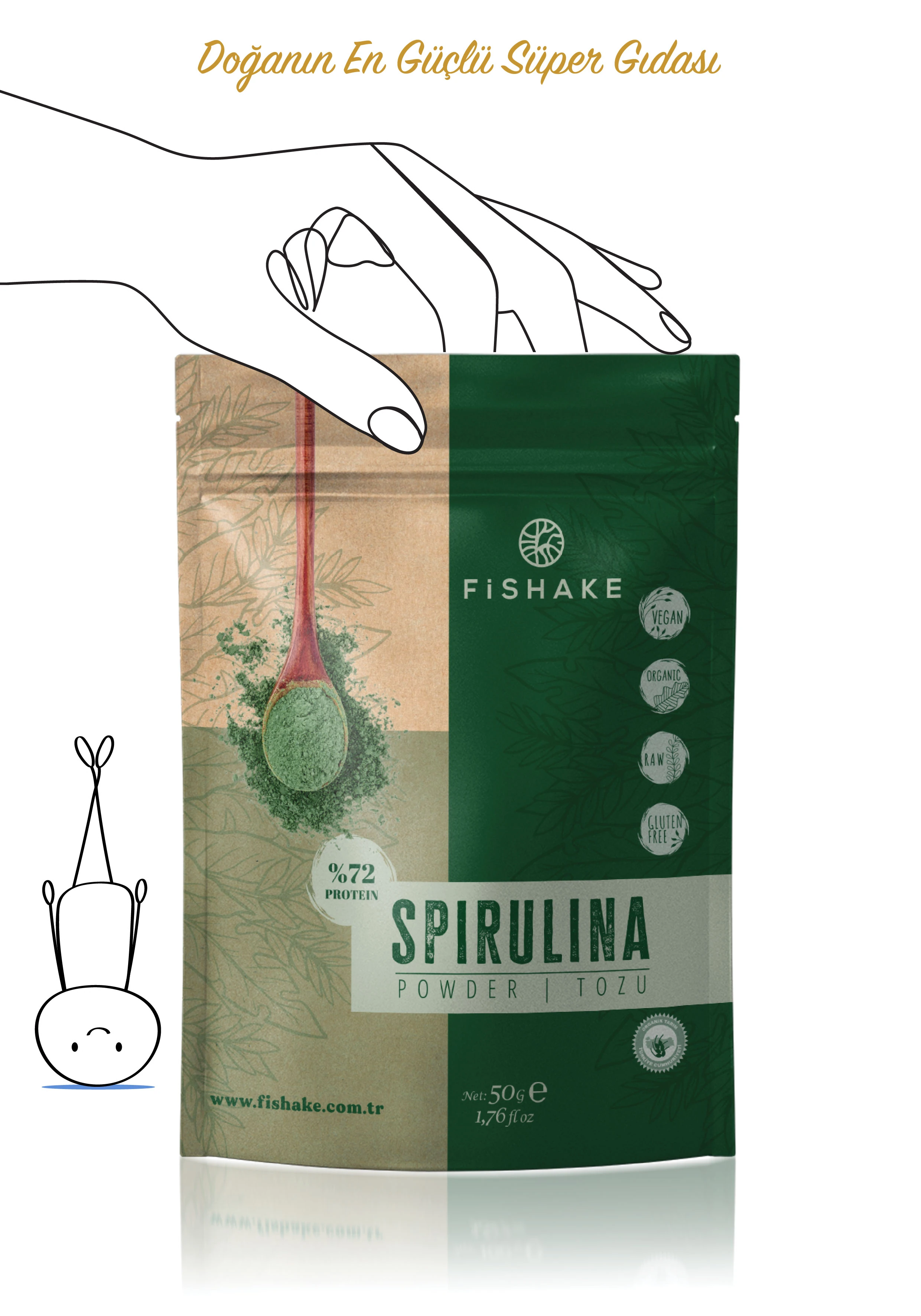 Organik Spırulına Tozu / Powder 50 gr