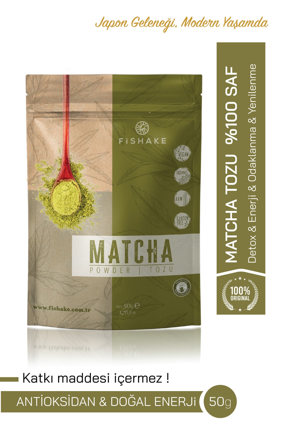 Organik Saf Matcha / Macha 50 gr