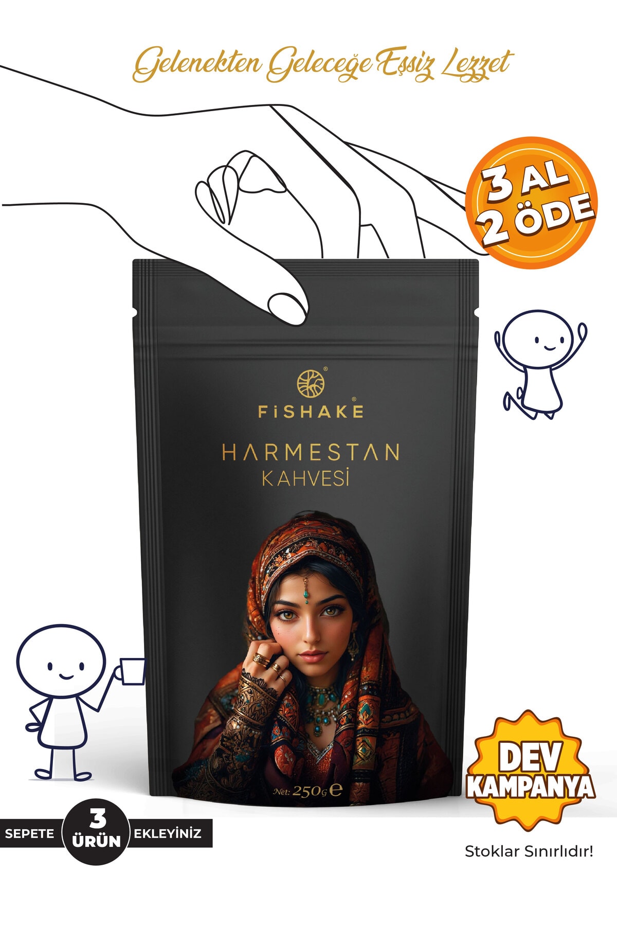 Harmestan Kahvesi Dibek , Menengiç, Osmanlı Ve Çikolata Valsi Eşsiz Özel Harman 250 gr
