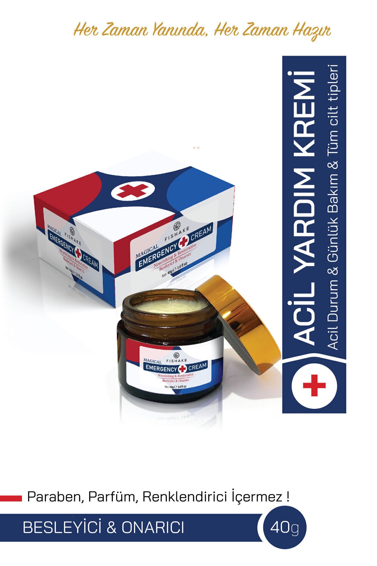 Masaj Krem Besleyici Ve Onarıcı / Doğal Acil Yardım Durum Krem