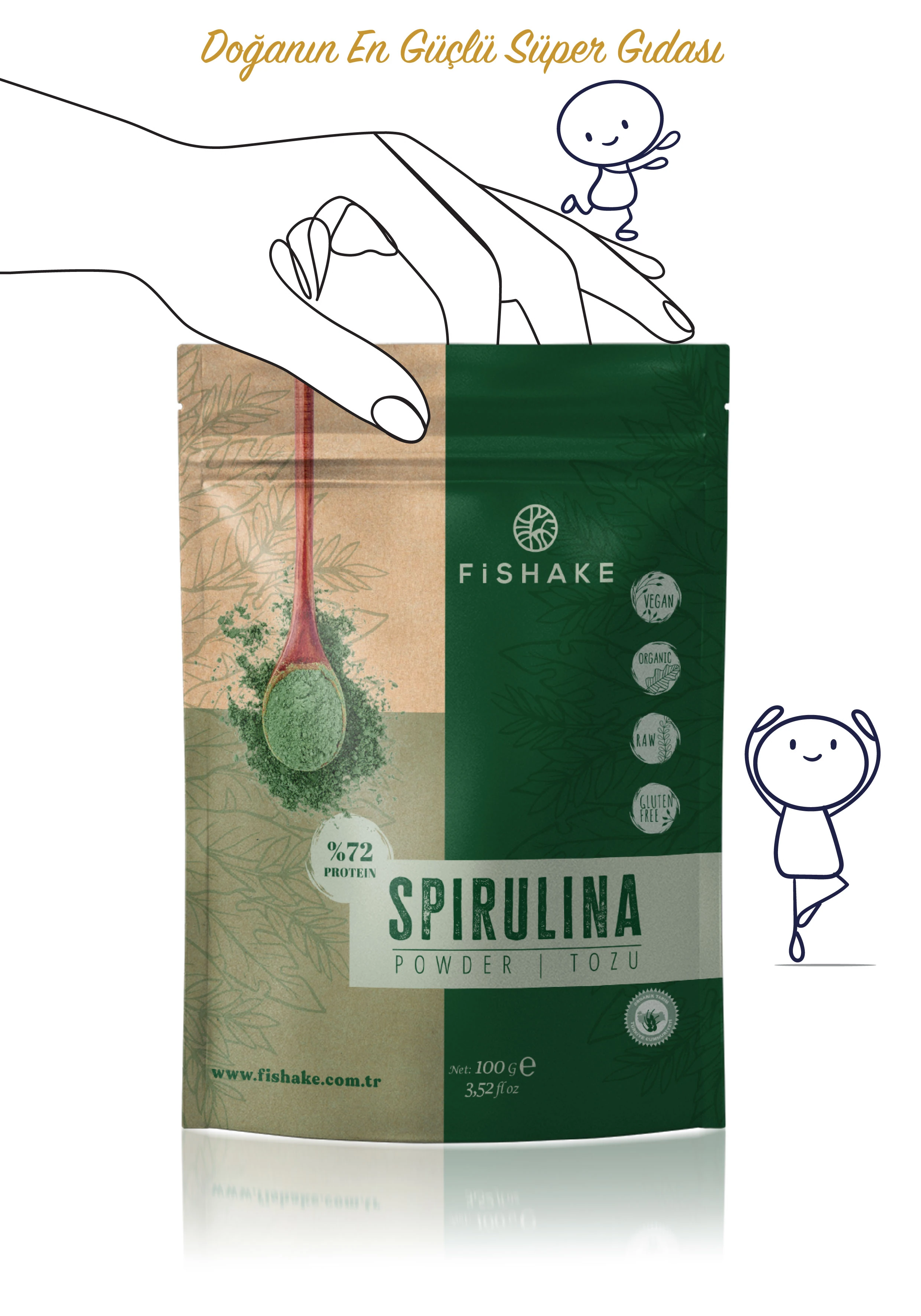 Organik Spırulına Tozu / Powder Premıum 100 gr