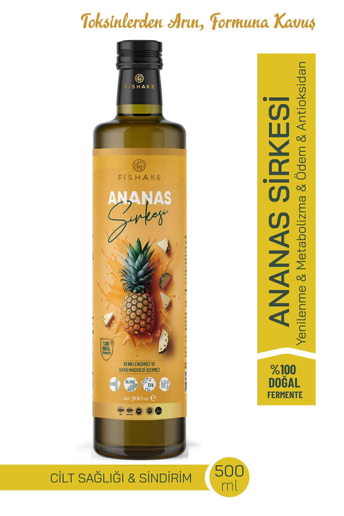 Ananas Sirkesi 500 ML ( %100 Doğal Fermente )