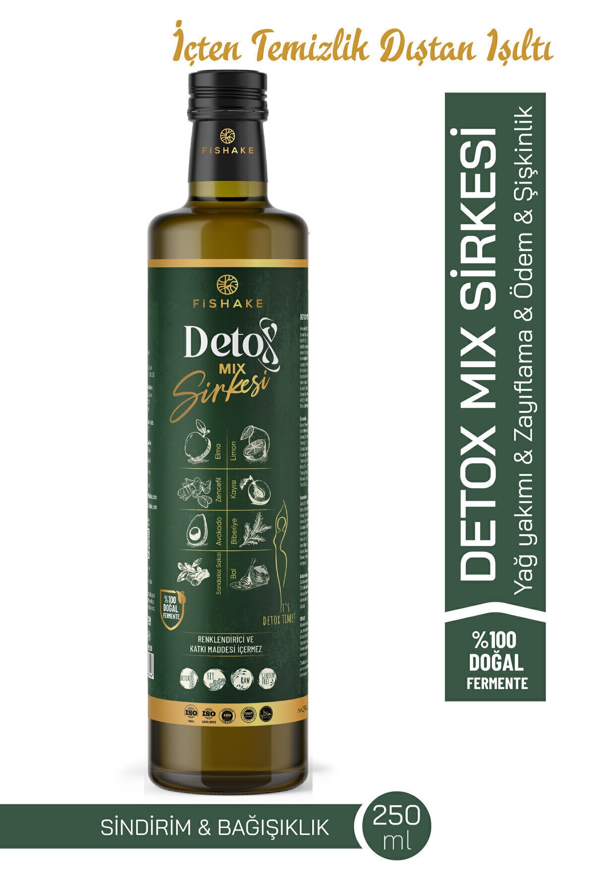 Detoks Sirkesi / Detox Mix ( %100 Doğal Fermente )