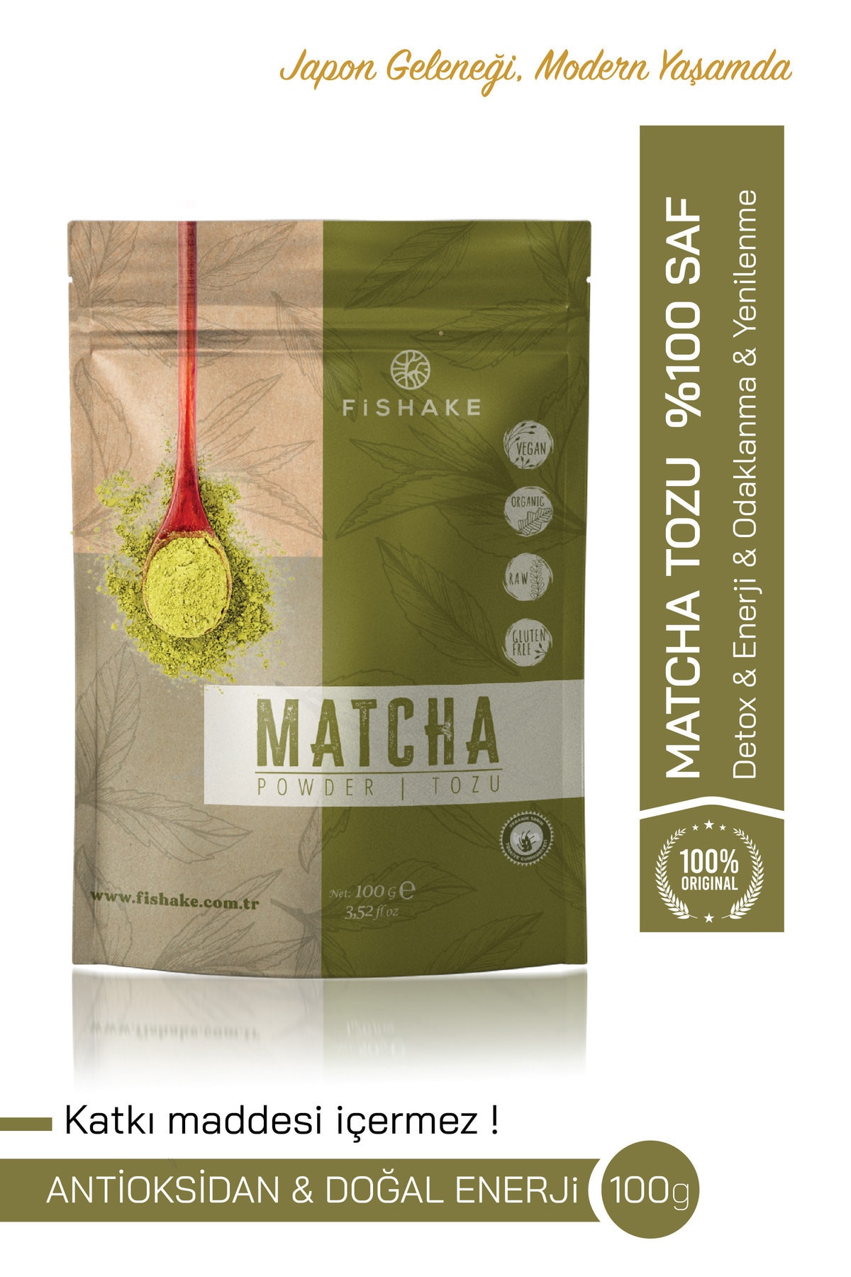 Organik Saf Matcha / Macha 100 gr