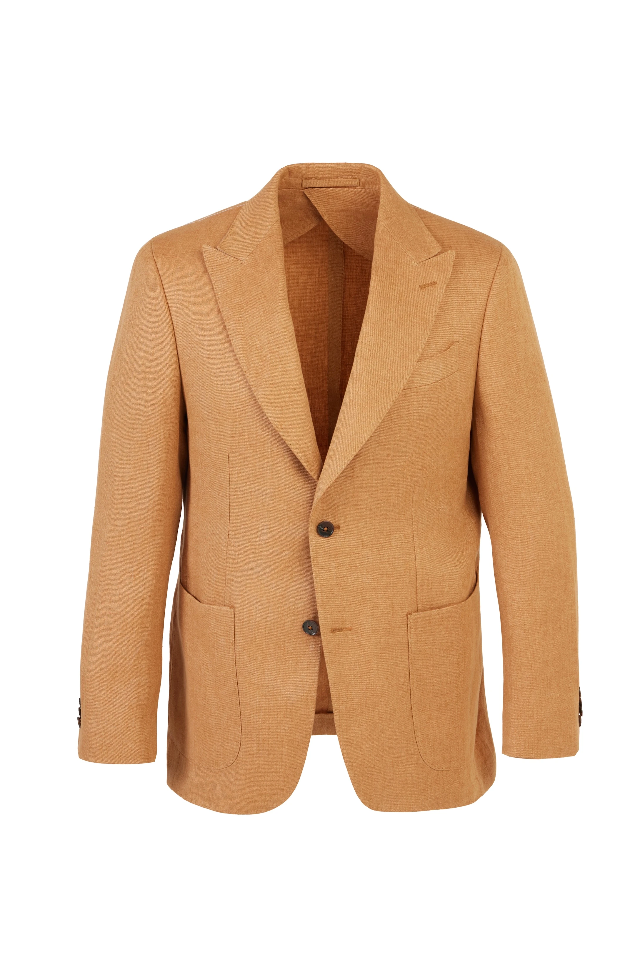 Ermenegildo Zegna リネン テーラードジャケット 2B 52 Ermenegildo Zegna Orange Linen Jacket