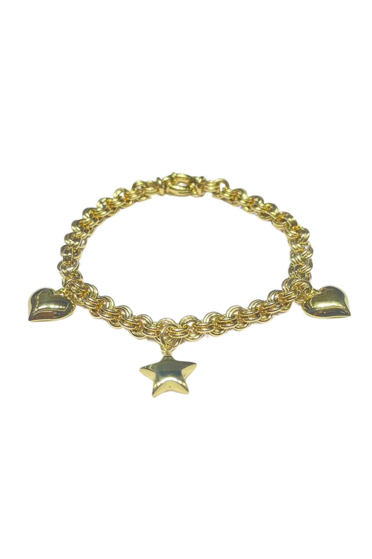 Etna Model 14 Ayar Altın Bileklik