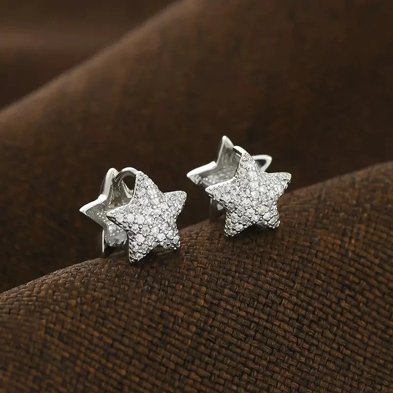 Çelik | Silver Star Küpe