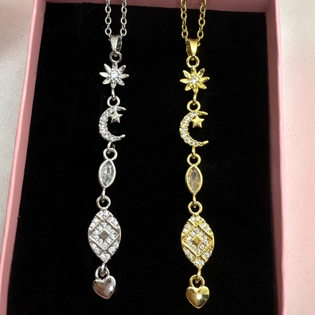 Çelik | Moonlight Drop Y Kolye