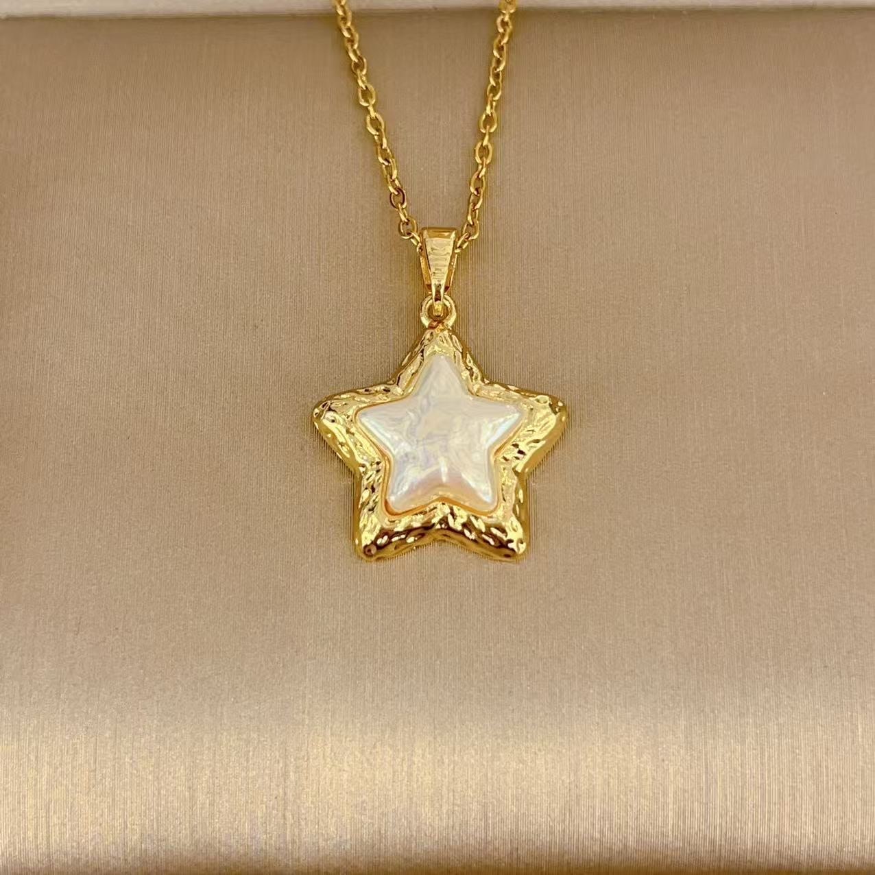 Çelik | Pearl Star Kolye